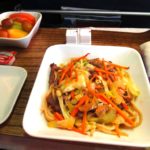 デルタ航空　ビジネスクラスの食事